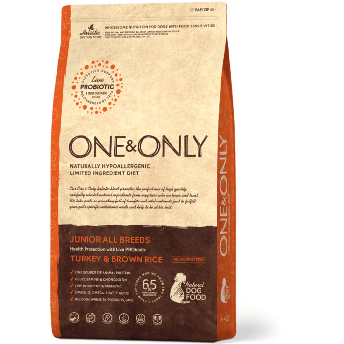 ONEONLY-Junior-All-Breeds-Turkey-Brown-Rice-Dog-Dry-Food