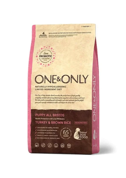 ONEONLY-Puppy-All-Breeds-Turkey-Brown-Rice-Dog-Dry-Food