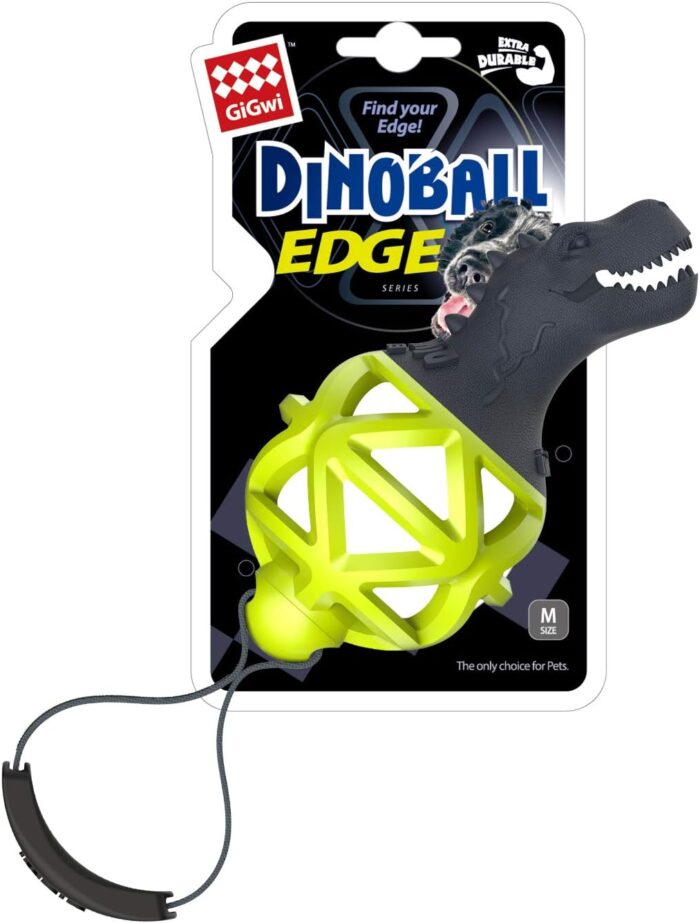 GiGwi Dino Ball Edge T-Rex Green