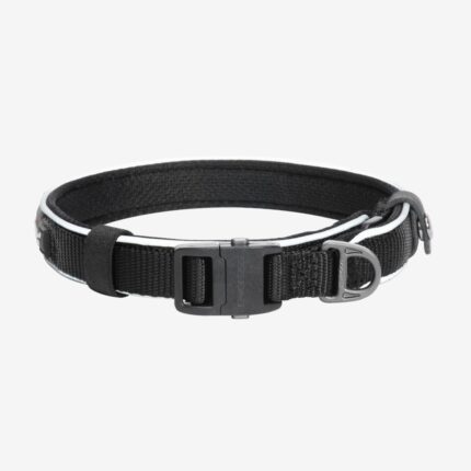 DOGNESS Reflective Collar Black M 1.6*35-49cm