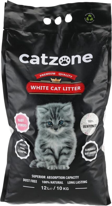 CatZone Cat Litter Baby Powder Scent 12L (10Kg)