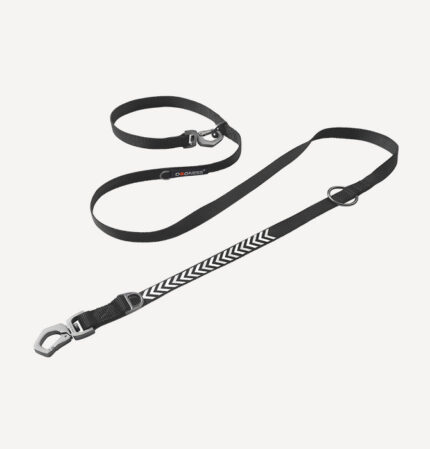 DOGNESS Reflective Multifunctional Leash Black M/L 2*200cm