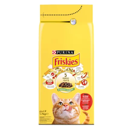 FRISKIES with Beef, Chicken & Vegetables Dry Cat Food 1.7Kg