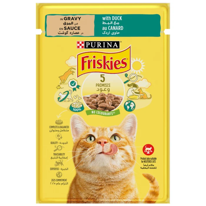 FRISKIES Duck in Gravy Wet Cat Food 85g