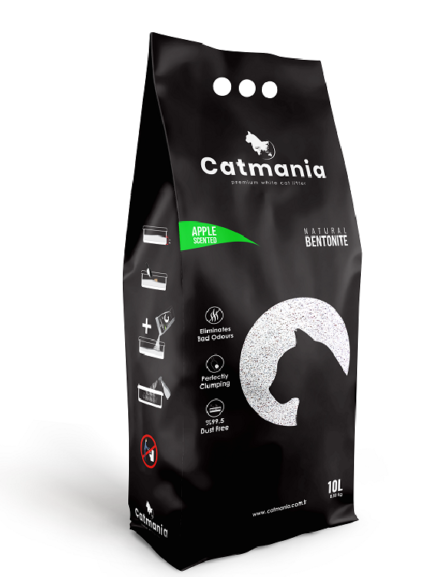 Catmania Cat Litter Green Apple Scented 10L (8.5Kg)